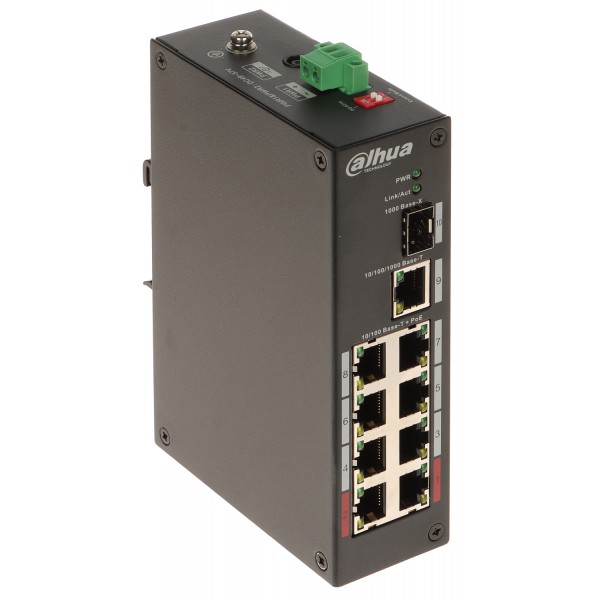 Switch Przemysłowy Poe Pfs3110-8Et-96-V2 8-Portowy Sfp Dahua