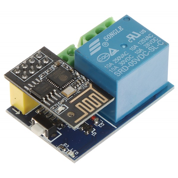 Moduł Przekaźnikowy Esp8266Esp-01S Wi-Fi Moduł Przekaźnikowy Esp8266Esp-01S Wi-Fi