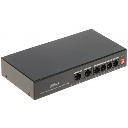 SWITCH POE PFS3006-4ET-36 4-PORTOWY DAHUA