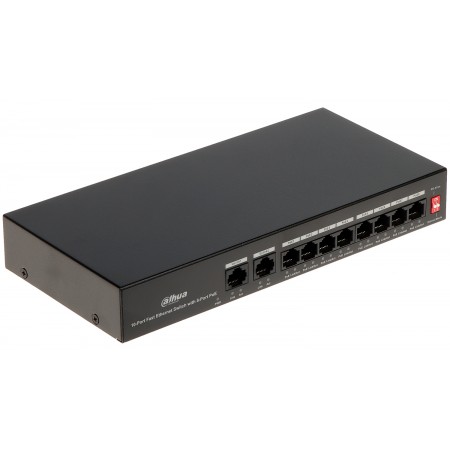 SWITCH POE PFS3010-8ET-65 8-PORTOWY DAHUA