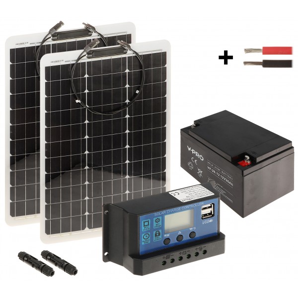 Zestaw Fotowoltaiczny Sp-Kit-2X50/26/pwm 225 Wh Zestaw Fotowoltaiczny Sp-Kit-2X50/26/pwm 225 Wh