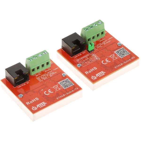 Zestaw Konwerterów Utp / 2-Wire Do Transmisji Lan+Poe Eth10-2Wire-Set Komplet 2 Szt Atte