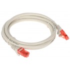 PATCHCORD RJ45/6/1.5-GREY 1.5 m Lanberg