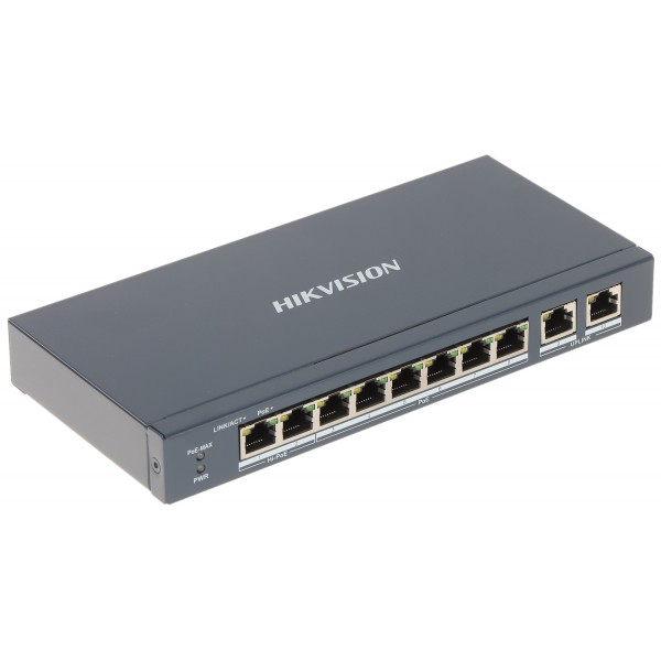 Switch Poe Ds-3E1310Hp-Ei 8-Portowy Hikvision