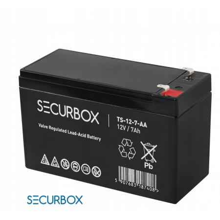 Akumulator 12V 7Ah żelowy SECURBOX AGM VRLA