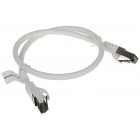PATCHCORD RJ45/SFTP/8.1/0.5-GREY 0.5 m Lanberg
