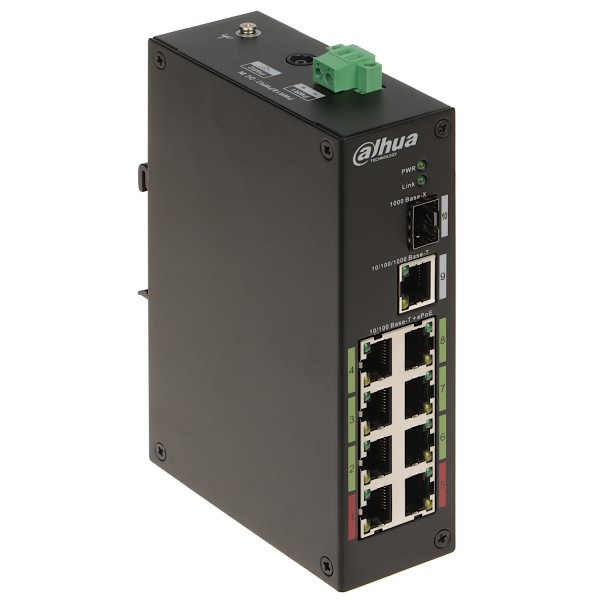 Switch Przemysłowy Poe/epoe Lr2110-8Et-120-V2 8-Portowy Sfp Dahua