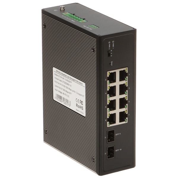 Switch Przemysłowy Poe Gtx-Plm1-10-8G2Sfp 8-Portowy Sfp