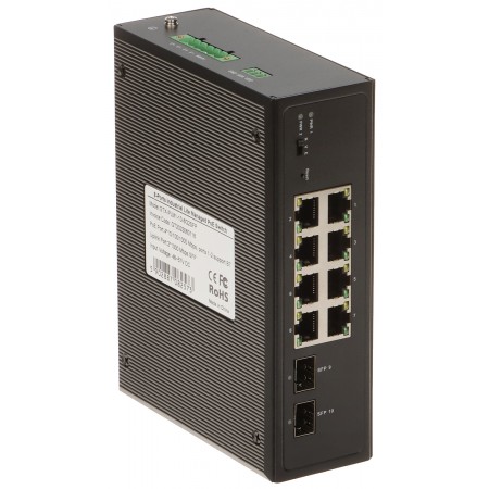 SWITCH PRZEMYSŁOWY POE GTX-PLM1-10-8G2SFP 8-PORTOWY SFP
