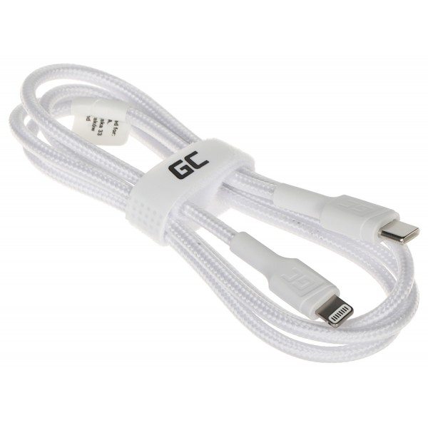 Przewód Kabgc07W Usb-C/lightning Powerstream 1 M Green Cell