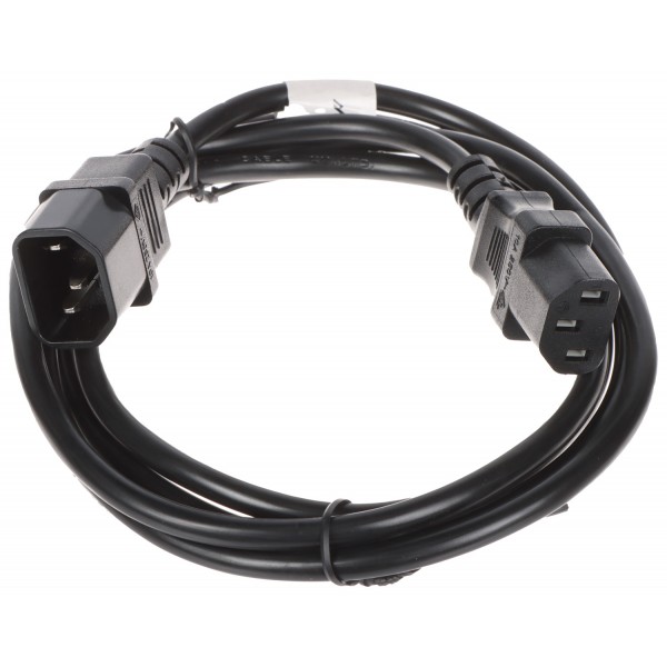 Przewód Sieciowy Iec320-C13/iec320-C14/1.8M 1.8 M Lanberg