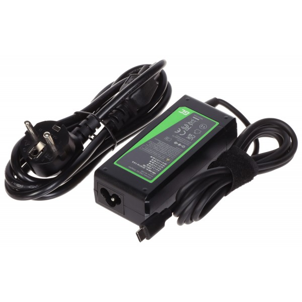 Zasilacz Usb-C-W/230V/65W-Gc Green Cell