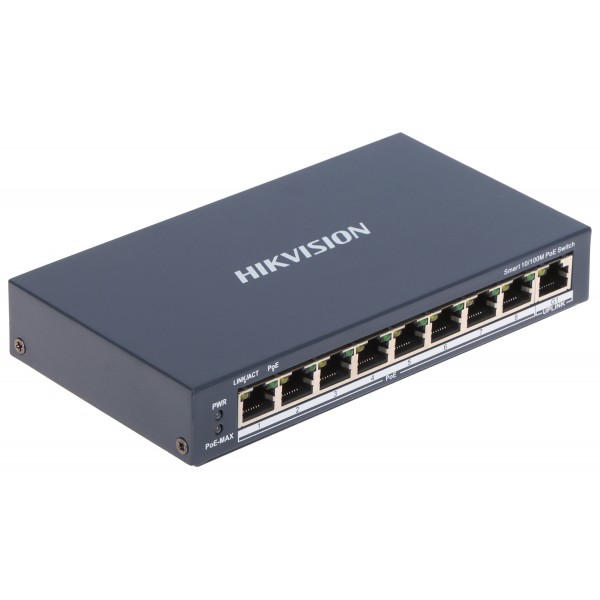 Switch Poe Ds-3E1309P-Ei 8-Portowy Hikvision