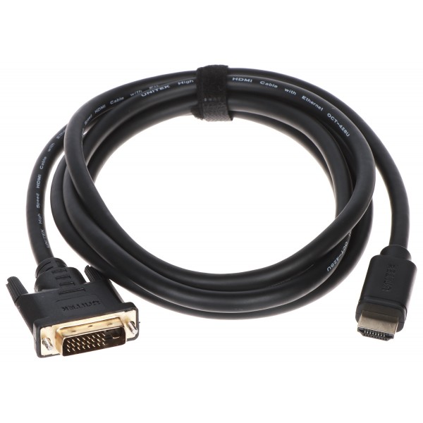 Adapter Dvi-W/hdmi-W-2.0M Unitek
