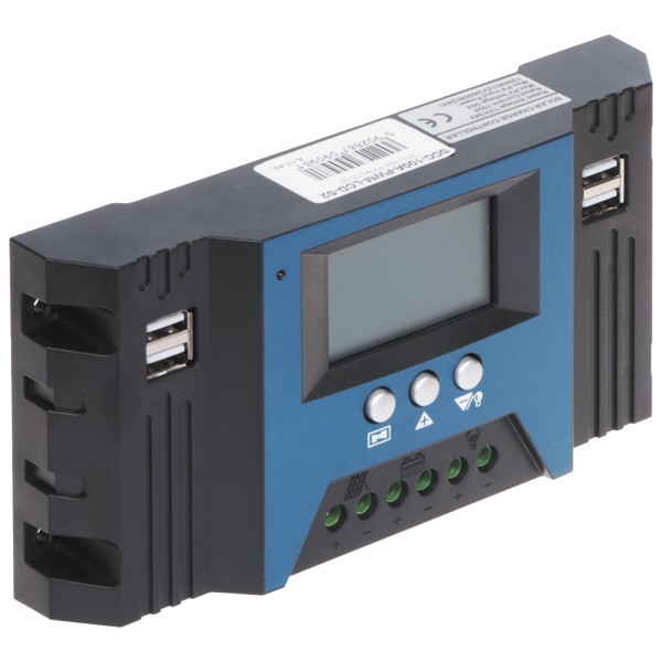 Regulator Solarny Ładowania Akumulatorów Scc-100A-Pwm-Lcd-S2 Regulator Solarny Ładowania Akumulatorów Scc-100A-Pwm-Lcd-S2