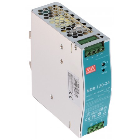 ZASILACZ IMPULSOWY NDR-120-24 MEAN WELL