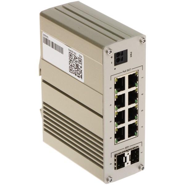 Switch Przemysłowy Poe Tsw200 8-Portowy Sfp Teltonika