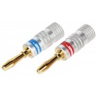 PARA WTYKÓW BANANOWYCH BAN-PLUG-HQ CZERWONY + NIEBIESKI VITALCO