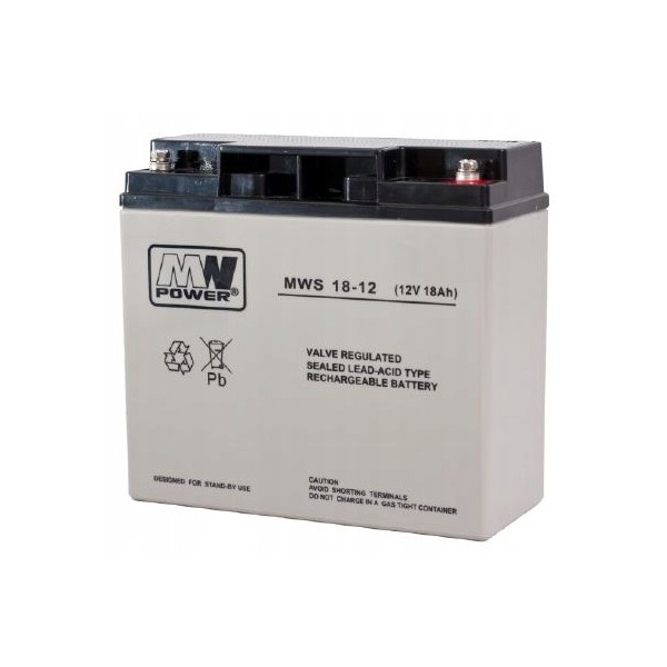 Akumulator Bezobsługowy Agm Mws 18-12 12V 18Ah