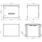 WZ6609/W - szafa Rack 19" - 600x600x9U