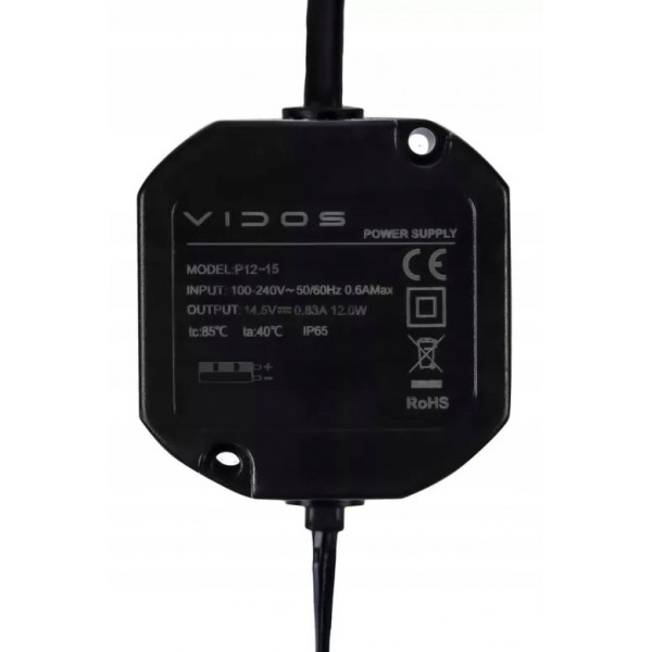 Zasilacz P12/15 Do Domofonów Vidos 14,5V 12W Ip65