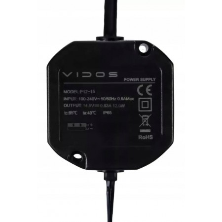 ZASILACZ P12/15 DO DOMOFONÓW VIDOS 14,5V 12W IP65
