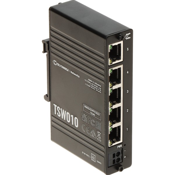 Switch Przemysłowy   Tsw010 5-Portowy Teltonika
