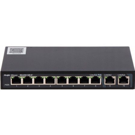 Switch PoE RG-ES110D-P 8-Portowy