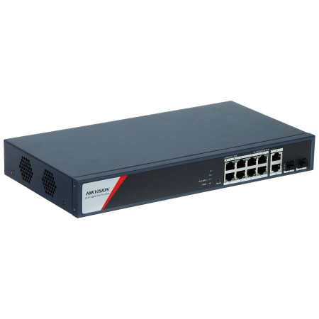 SWITCH POE DS-3E1512HP-SI-8P2T2F 8-PORTOWY SFP Hikvision