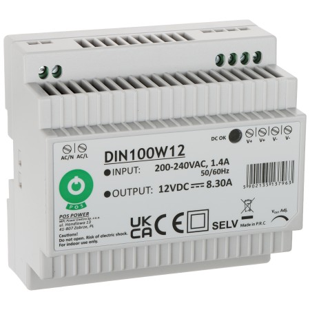 ZASILACZ IMPULSOWY DIN100W12 POS