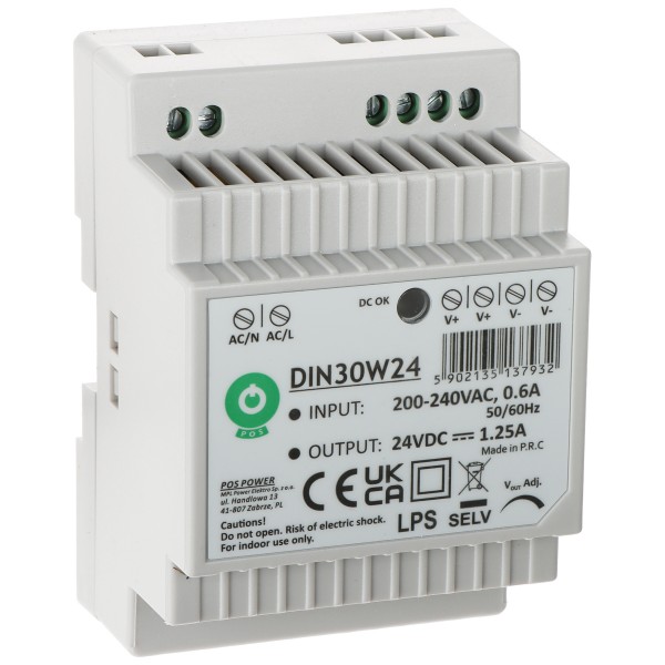Zasilacz Impulsowy Din30W24 Pos