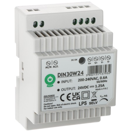 ZASILACZ IMPULSOWY DIN30W24 POS