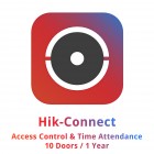 LICENCJA DO OPROGRAMOWANIA HC-AC&TA/10DOORS/1Y Hikvision