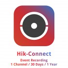LICENCJA DO OPROGRAMOWANIA HC-EVENTRECORDING/30DAY/1CH/1Y Hikvision