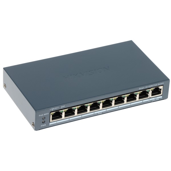 Switch Poe Ds-3E1309P-Ei(B) 8-Portowy Hikvision
