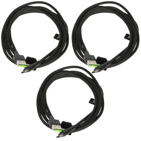 ZESTAW PRZEWODÓW KABGCSET03 Ray 3 x 2.0 m Green Cell