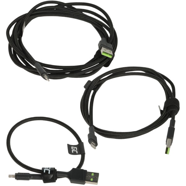 Zestaw Przewodów Kabgcset04 Ray 0.3 M, 1.2 M, 2.0 M Green Cell