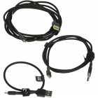 ZESTAW PRZEWODÓW KABGCSET04 Ray 0.3 m, 1.2 m, 2.0 m Green Cell