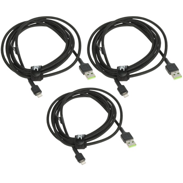 Zestaw Przewodów Kabgcset06 Ray 3 X 2.0 M Green Cell