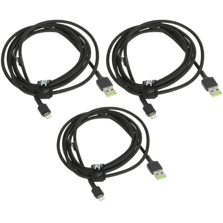 ZESTAW PRZEWODÓW KABGCSET06 Ray 3 x 2.0 m Green Cell