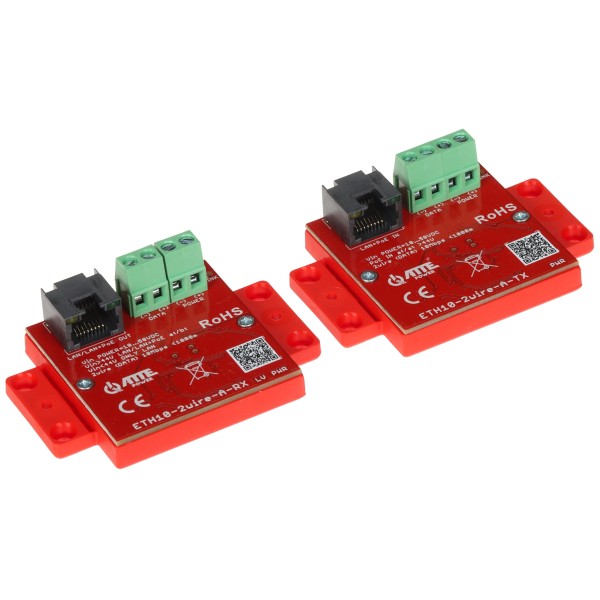 Zestaw Konwerterów Utp / 2-Wire Do Transmisji Lan+Poe Eth10-2Wire-A-Set Komplet 2 Szt Atte
