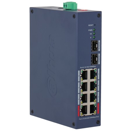 ZARZĄDZALNY SWITCH PRZEMYSŁOWY POE CHS4210-8GT-110 8-PORTOWY SFP DAHUA