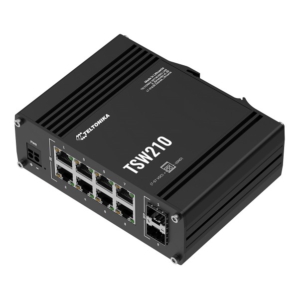Switch Przemysłowy   Tsw210 8-Portowy + Sfp Teltonika