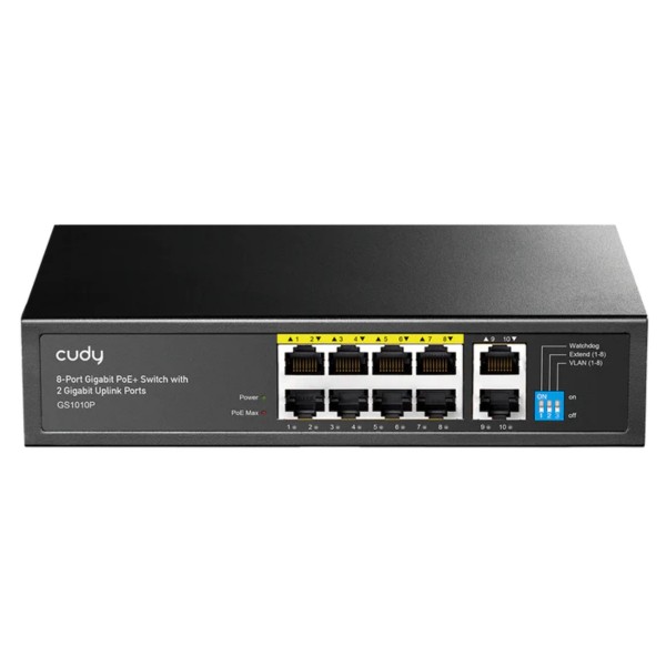 Switch Poe Gs1010P 8-Portowy Cudy