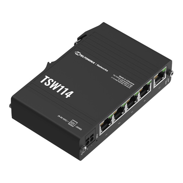 Switch Przemysłowy   Tsw114 5-Portowy Teltonika