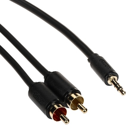 PRZEWÓD C19022BK03 2 x CINCH / Jack TRS 3.5 mm 3 m UNITEK
