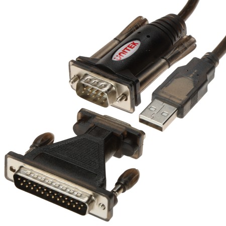 KONWERTER Y-105A USB-A / RS232 - DB9 + ADAPTER DB9/DB25 UNITEK
