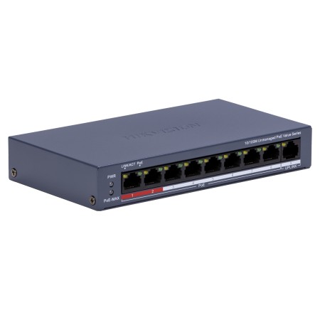 SWITCH POE DS-3E0109P-E/M(C) 8-PORTOWY Hikvision