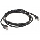 PATCHCORD RJ45/1.8-BLACK 1.8 m