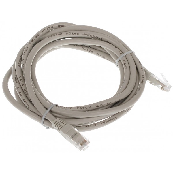 Patchcord Rj45/6/3.0-Grey 3.0 M Lanberg